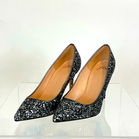 J. CREW GLITTER PUMPS - Picture 1 of 6